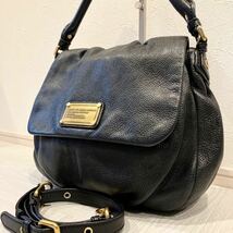 【美品】【マークバイマークジェイコブ 】MARC BY MARC JACOBS 2WAY レザー バッグ ハンド ショルダー ブラック 黒（20240503）_画像2