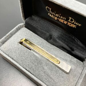 【クリスチャンディオール】Christian Dior ネクタイピン ロゴ ビス ゴールド ×シルバーカラー 紳士 小物 ビジネス（20240574）