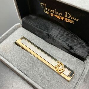 【クリスチャンディオール】Christian Dior ネクタイピン ロゴ ゴールド ×シルバーカラー 紳士 小物 ビジネス（20240569）