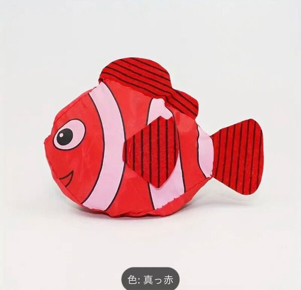 エコバッグ ハンドバック 折り畳み かわいい 魚 レッド 大容量 ショッピングバック 食料品 新品 未使用
