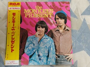 【LP】《マイク・ネスミス在籍ラスト・アルバム》「ザ・モンキーズ」THE MONKEES”プレゼント“ 日本ビクター盤・1969年・帯付