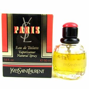 イヴ・サンローラン 香水 パリ EDT 残半量以上 フレグランス TA レディース 50mlサイズ YVES SAINT LAURENT