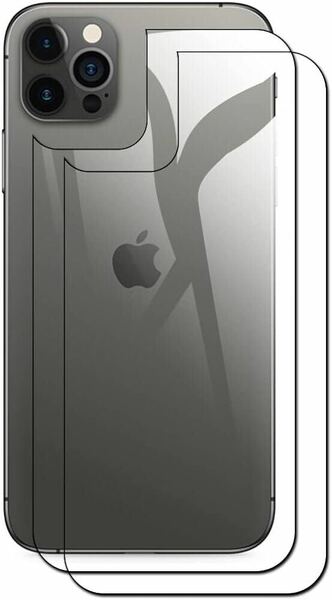 2303293☆ 【2枚入】iphone 12 Pro Max 用の 背面フィルム アイフォン12 Pro Max 用の 背面保護フィルム 高硬度9H 高透過率 気泡防止