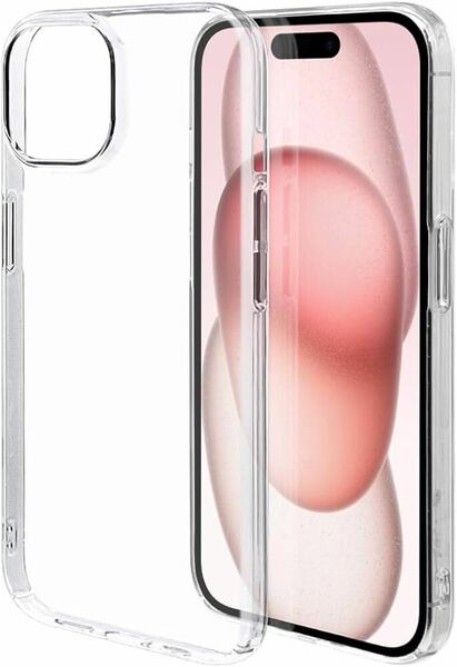 2312311☆ ラスタバナナ ケース カバー iPhone15 専用 ハードケース クリア 透明 ストラップホール 軽量設計 表面硬度2H 7609IP361PC