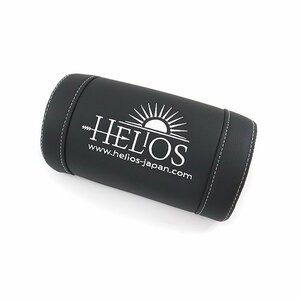 HELIOS ヘリオス ツートン レザー ネックパッド 汎用 新品 ブラック ステッチホワイト ハイエース アル ヴェル ノア ヴォクシー