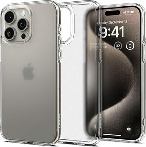 Spigen iPhone 15 Pro ケース クリア バンパー 耐衝撃 黄変なし 半透明 米軍MIL規格取得 指紋防止 ACS06708 (フロスト・クリア)