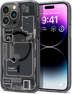 Spigen iPhone 14 Pro Max ケース MagSafe対応 マグネット搭載 黄変なし 2重構造 米軍MIL規格取得 耐衝撃 ACS05539 (ゼロ・ワン)