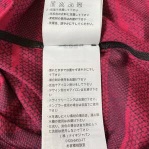 ★中古 美品★NIKE ナイキ DRI-FIT ドライフィット 半袖 Tシャツ Lサイズ 黒×赤の画像7