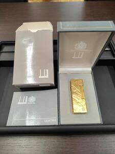 #1565 Dunhill зажигалка Gold цвет кейс * с коробкой 