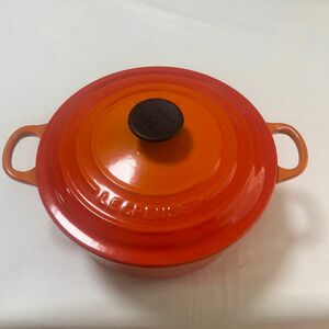 LE CREUSET ル・クルーゼ ルクルーゼ クルーゼ オレンジ 鍋 両手鍋 ココットロンド　20cm