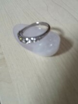 ^_^　美品　カシケイBG天然ダイヤモンド指輪　１.00ct 　13号　ローズクォーツ付き　１点のみ　ジャストサイズの方早い者勝ち_画像8