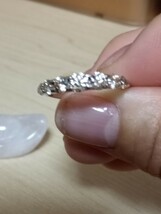 ^_^　美品　カシケイBG天然ダイヤモンド指輪　１.00ct 　13号　ローズクォーツ付き　１点のみ　ジャストサイズの方早い者勝ち_画像4