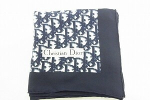 J735-Y25-2452◎ Christian Dior クリスチャン ディオール トロッター スカーフ 大判 レディース 現状品③◎