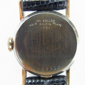 J344-J12-2680◎ BULOVA ブローバ レディース 手巻き 腕時計 現状品① ◎の画像4
