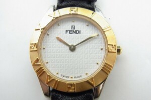 J519-J16-2077◎ FENDI フェンディ 019-2000L-990 レディース クォーツ 腕時計 現状品③◎