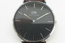 L444-J25-225◎ Daniel Wellington ダニエルウェリントン B36SS メンズ クォーツ 腕時計 現状品① ◎_画像1