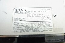 K769-N35-855◎ SONY ソニー カセットウォークマン WM-101 現状品③◎_画像3