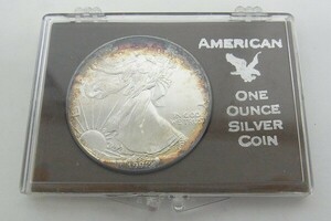 K761-N37-365* America 1 ounce Eagle silver coin present condition goods ③*