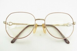 L575-N36-671◎ Yves Saint Laurent イブサンローラン YSL 32-7608 54□16-135 度あり めがね 現状品◎