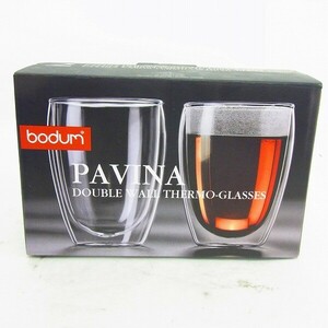 K821-Y33-253 Bodum PAVINA ダブルウォールグラス 4559-10J 現状品②