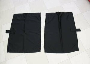 トラックカーテン ノーマル サイドカーテン 黒 1級遮光性 安心の日本製 巾100ｘ丈80㎝2枚入り 日よけに最適