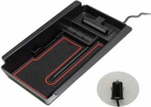 シェアスタイル プリウス 60系 専用 LED付 コンソールボックストレイ LEDライト搭載 USB 2ポート PD3.0 QC3