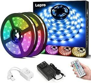 Lepro ledテープライト 15m テープライト RGB 屋内用 明るさ調節 鮮やか 20色タイプ 44キーリモコン 調光調色