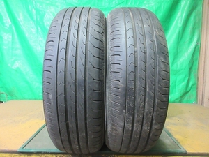 2022年製 ヨコハマタイヤ ブルアース YOKOHAMA BluEarth-RV RV03CK 165/55R15 2本 №4744上 夏タイヤ ノーマルサマータイヤ 80％残溝