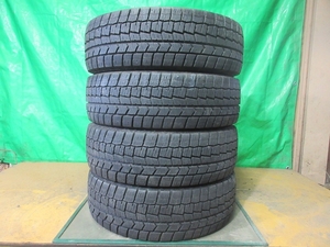 2019年製 中古ダンロップ ウインターマックス DUNLOP WINTERMAXX WM02 185/60R15 4本 №4765上 スタッドレス 雪 氷 冬タイヤ 70％残溝