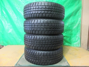 中古ダンロップタイヤ ウィンターマックス DUNLOP WINTERMAXX WM02 185/55R16 4本 №4921上 スタッドレスタイヤ 雪 氷 冬タイヤ