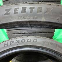 パンク修理済 2021年製 ZEETEX HP3000vfm 205/40ZR18 86W 4本 №4839上 ラジアル ノーマル サマータイヤ 夏タイヤ オンロードタイヤ_画像9