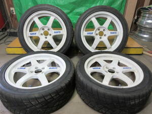 17インチ TOYO PROXESP1R 225/45ZR17 4本 №4809 RAYS 17X71/2JJ 5H PCD100 OFF+48 夏タイヤ