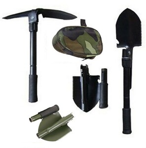  folding spade multifunction shovel outdoor camp snow shovel gardening in-vehicle for emergency urgent .. Survival disaster prevention special case attaching | a14-012