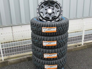 MLJ XTREME-J XJ07 16x6.5J +38 6-139.7 サテンブラック TOYO OPEN COUNTRY R/T 215/65R16セット 200系ハイエース