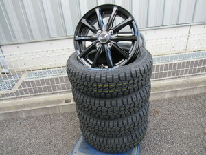 COSMIC DILETTO M10 14x4.5 +43 4-100 ブラック MONSTA RT HYBRID 155/65R14セット 軽自動車 Kカー 