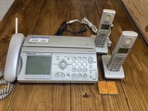 Panasonic Panasonic FAX телефонный аппарат родители машина беспроводная телефонная трубка 2 шт. KX-PW607-S