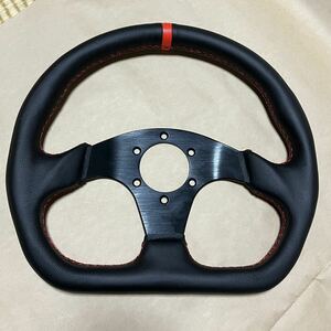 steeringwheel ステアリングホイール D型 ハンドル φ320 レザー JDM 走り屋 カスタム ワイスピ レーシング オープンカー RS ロードスター