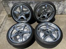 【美品】WORK EMOTION T5R2P 19/9.5J 5H PCD:114.3 インセット+45 GTS ミドルコンケイプ　ファルケンFK510 245/35ZR19_画像1