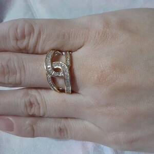 k18 CC Cross type ring 11.5 number 