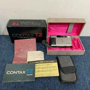 1 иен простой рабочее состояние подтверждено CONTAX T2 Carl Zeiss Sonnar 2.8/38 T* Contax compact пленочный фотоаппарат коробка, с футляром сопутствующий товар есть серебряный текущее состояние 