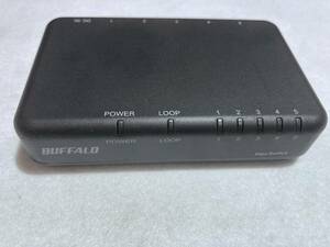 スイッチングハブ BUFFALO バッファロー LSW6-GT-5EPL/NBK 5ポート Giga対応スイッチングハブ