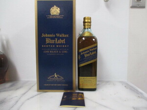H645　古酒　JOHNNIE WALKER　ジョニーウォーカー　ブルーラベル　750ml　43％　箱付