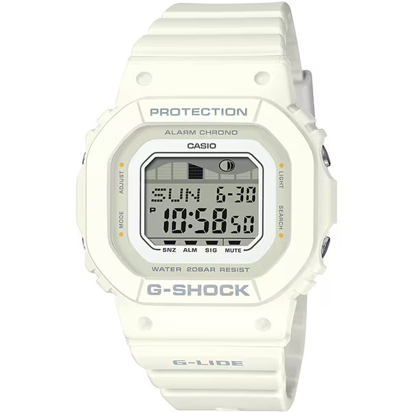 送料無料★特価 新品 カシオ 正規保証付き★G-SHOCK G-LIDE GLX-S5600-7BJF ホワイト タイドグラフ デジタル 20気圧防水 レディース腕時計