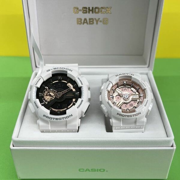 セール!★新品 カシオ正規保証付き★G-SHOCK GA-110RG-7AJF　BABY-G BA-110X-7A1JF ペアウォッチ メンズ レディース 腕時計★プレゼントに