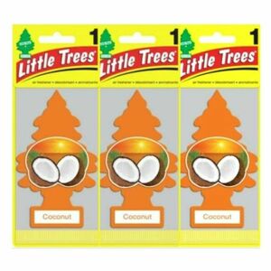 Little Trees リトルツリー エアフレッシュナーココナッツ3枚セット USDM 芳香剤