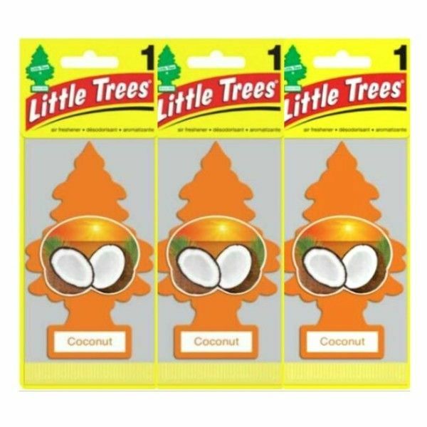 Little Trees リトルツリー エアフレッシュナーココナッツ　3枚セット USDM 芳香剤