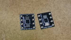 [ prompt decision * including carriage ]MSOP/VSOP single ×2- dual OPAMP DIP. conversion basis board 2 sheets set ( control number EX07-2)