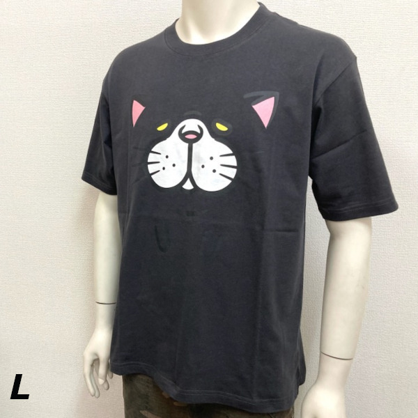 即決新品 DEVIMAL デビマル 半袖Tシャツ L チャコール 綿100％ 癒し系キャラ 送料無料