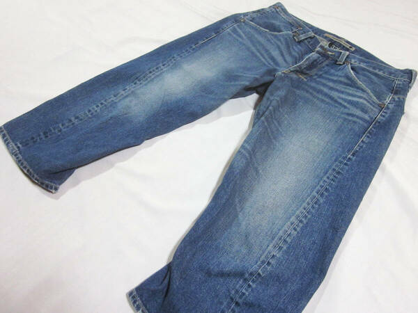 送料無料!!　Levi's ENGINEERED JEANS JUNE 1999　リーバイス エンジニア ジーンズ　加工　クロップド　デニム　ジーンズ　32　W約83CM