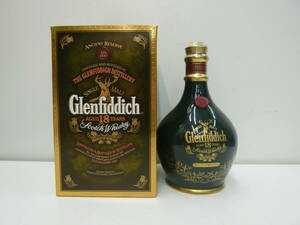 14056 酒祭 洋酒祭 グレンフィディック Glenfiddich 18年 700ml 43度 未開栓 青陶器 シングルモルト スコッチ ウィスキー 長期自宅保管品